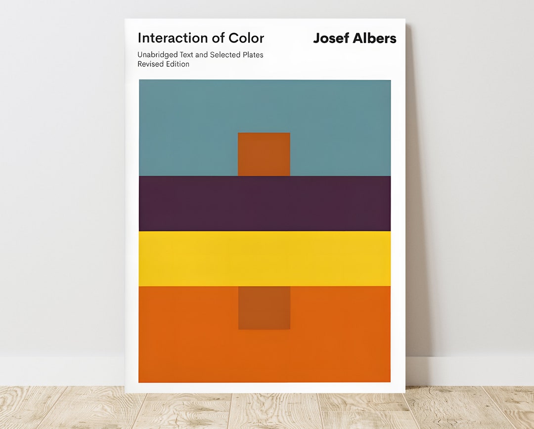 Josef Albers Interaction of Color, Square, Vintage Exhibition