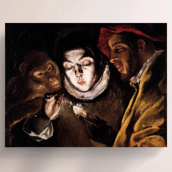 La Fabúla-El Greco, Vintage Canvas Art Print  J_950