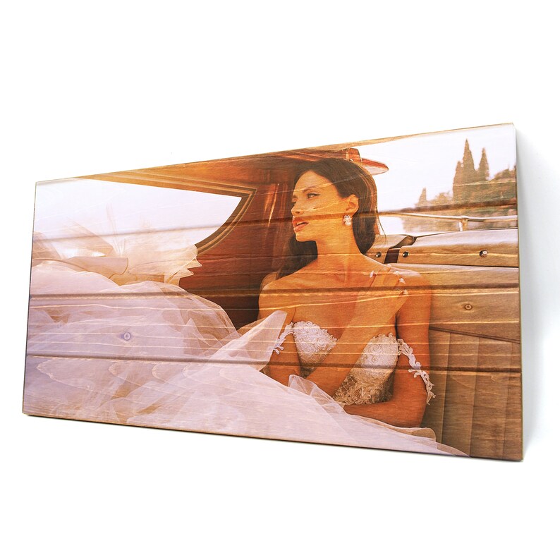 Custom Rustic Wood Panel Print Wooden Panel Photo Frames Etsy