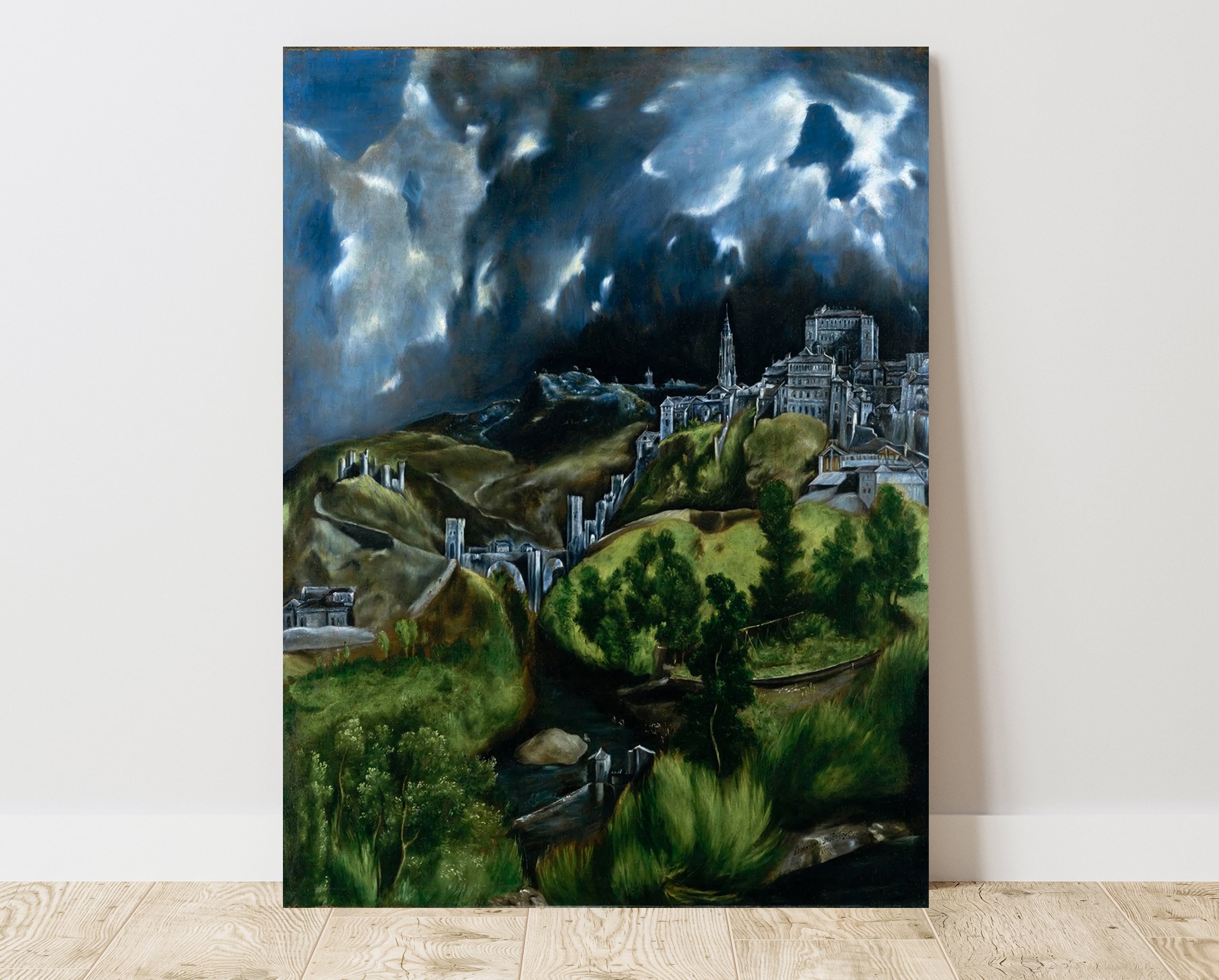 El Greco, View of Toledo (1596), Vintage Canvas Art Print J_629 - Etsy