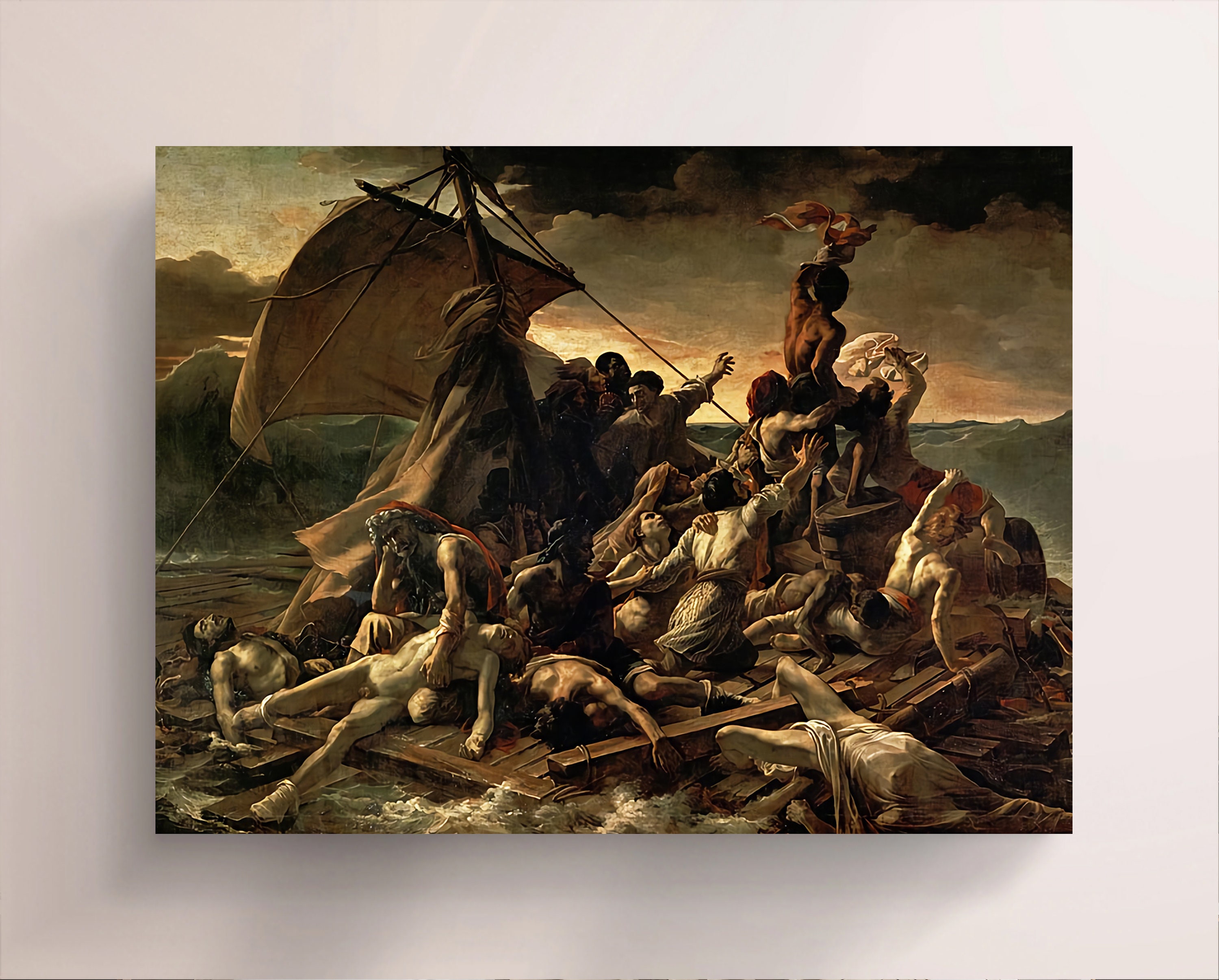 Death Raft Gericault Raft Of The Medusa Detail