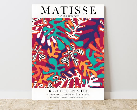 Matisse Cut-outs Exhibition Canvas Art Print: Botanical Papiers