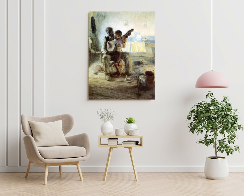 Henry Ossawa Tanner the Banjo Lesson 1893 Vintage Canvas - Etsy