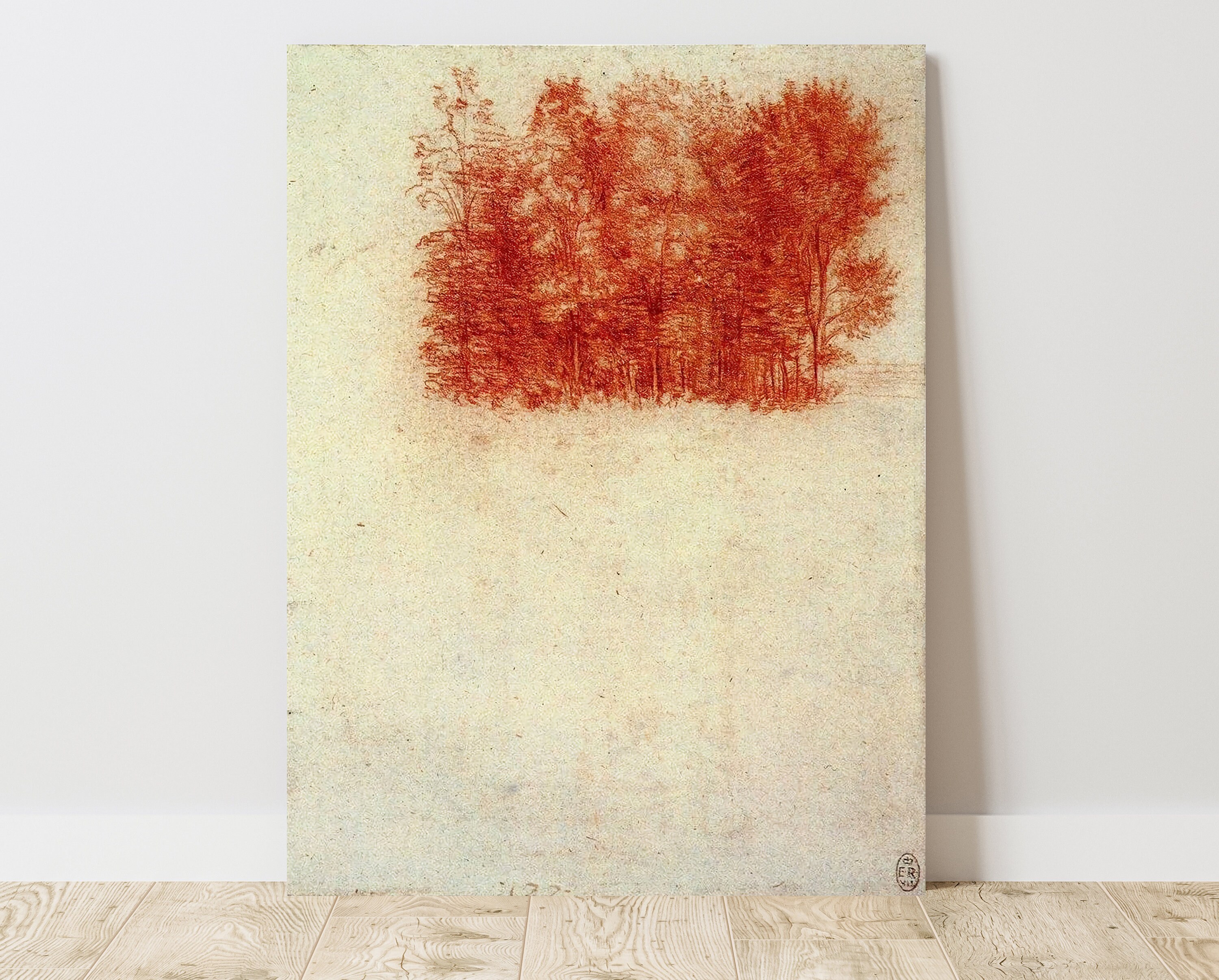 Leonardo Da Vinci, A Copse of Trees (1508), Vintage Canvas Art
