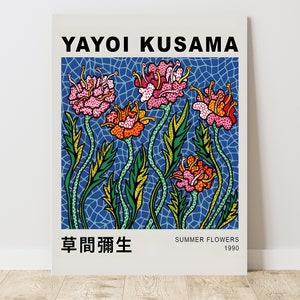 Yayoi Kusama on the Ocean Poster Eyes Poster Art Print, 草間