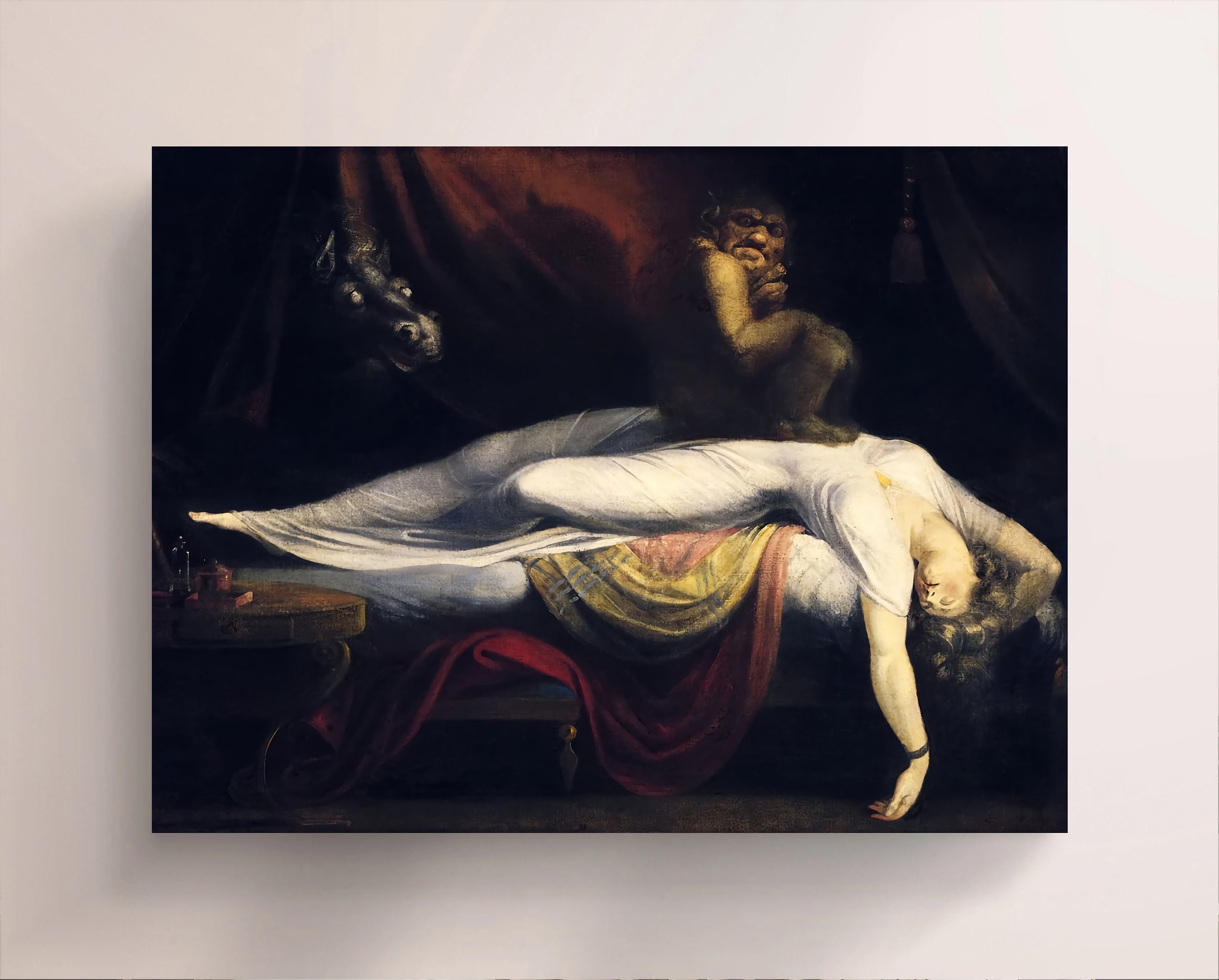 Henry Fuseli, the Nightmare (1781), Vintage Canvas Art Print