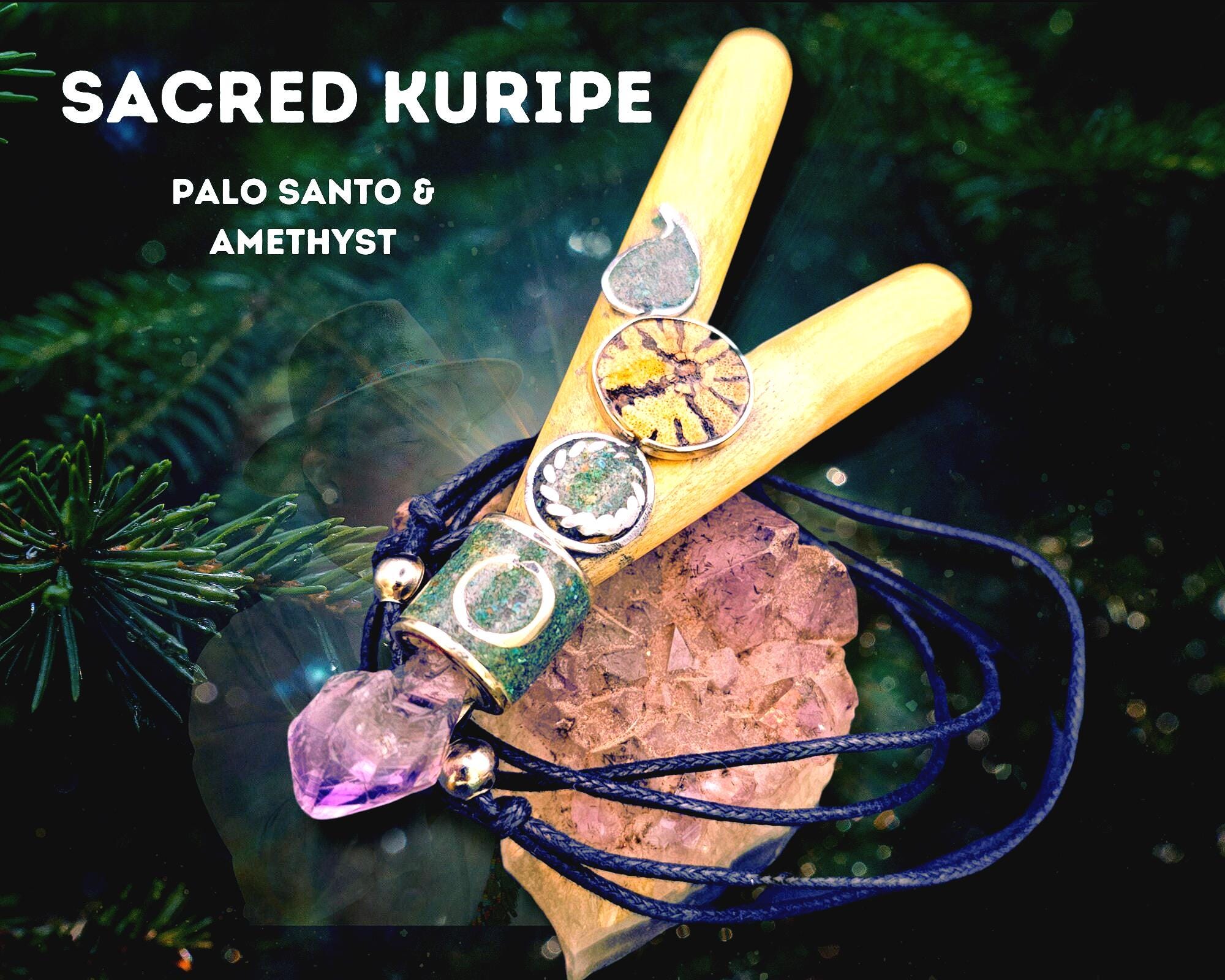 Kuripe Palo Santo Wood-Holy Wood- with amethyst