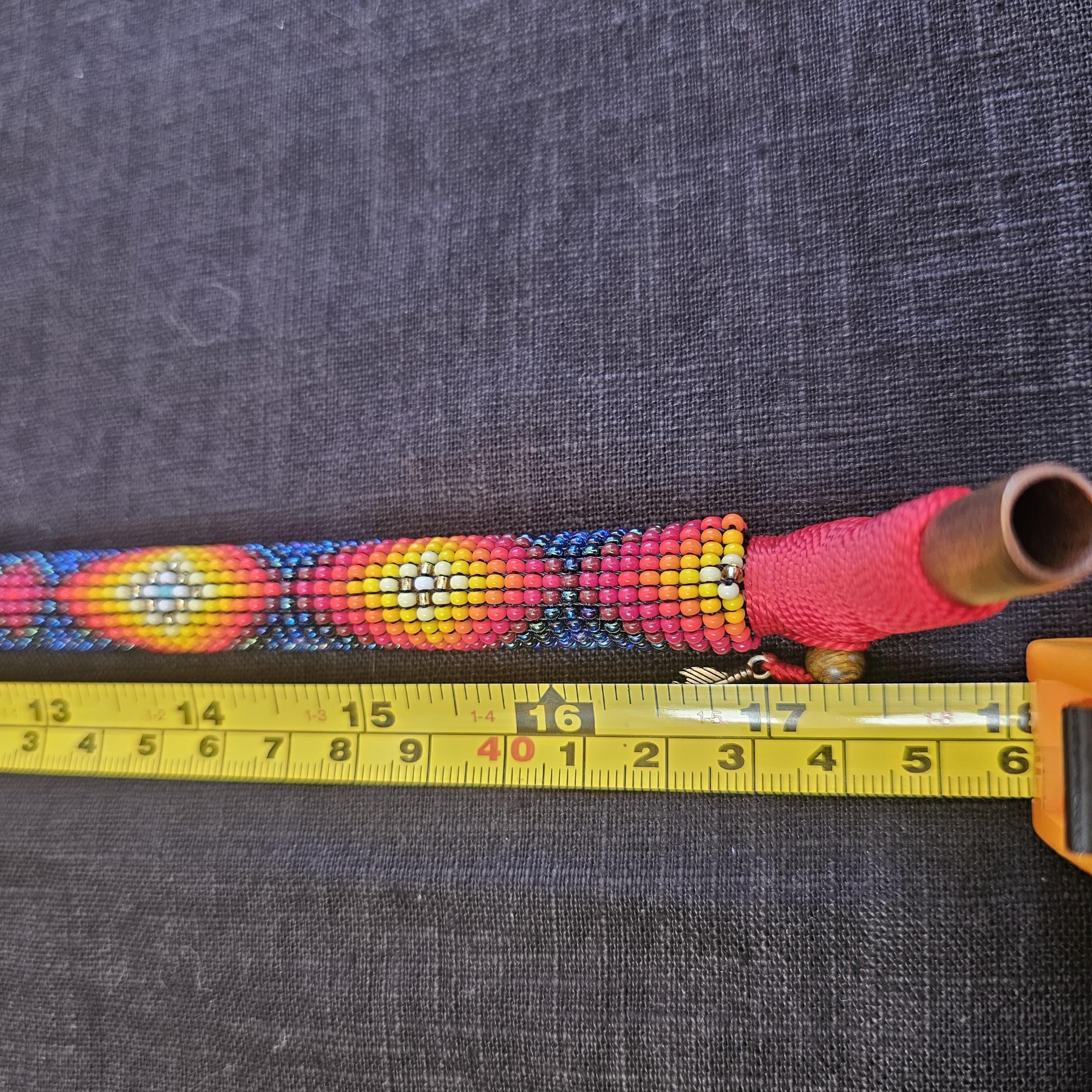 Copper Long  Bead Tepi Embroidery Colombian Indigenous  45cm-40cm-35cm – TEPI 4 45CM