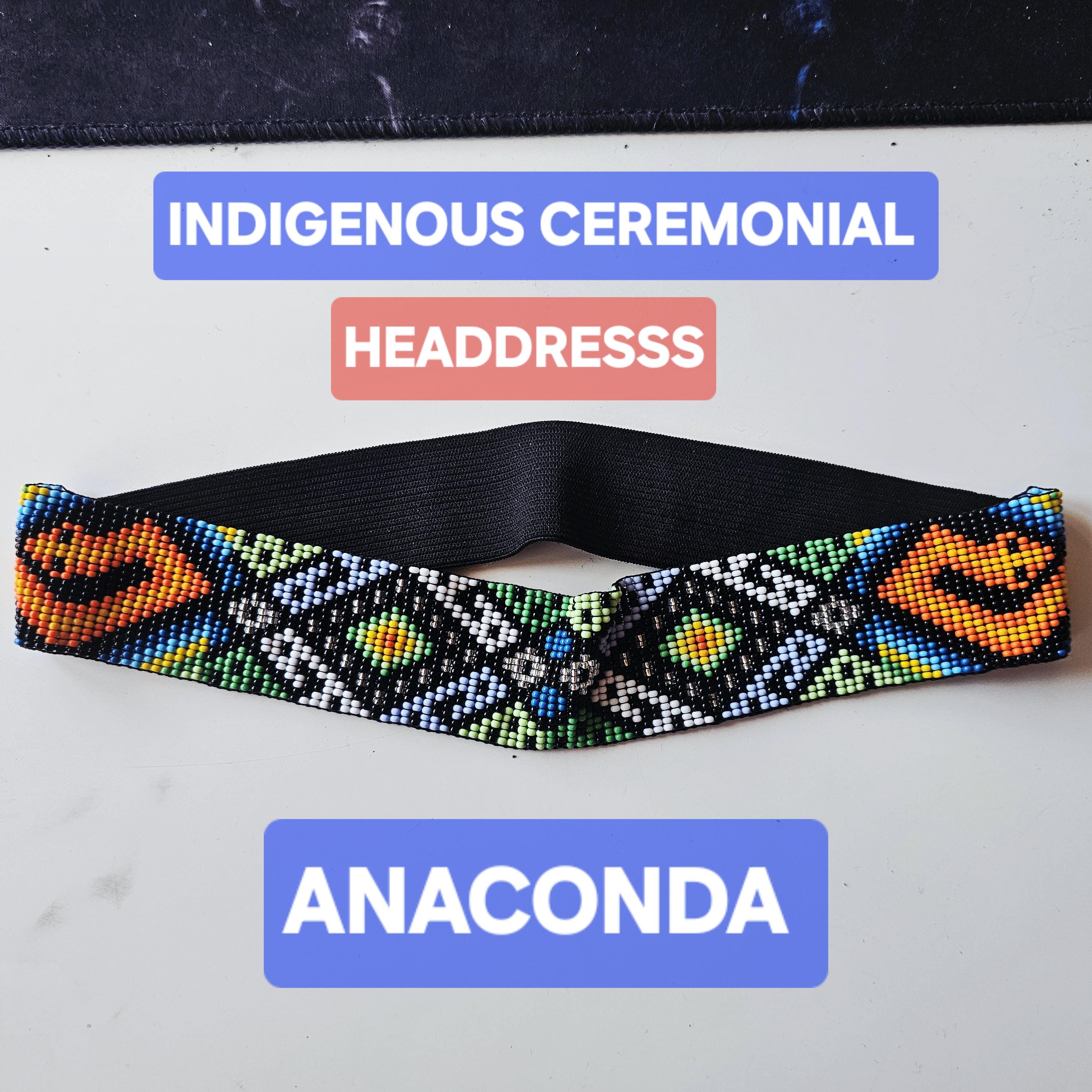 HEADDRESSES NATIVE AMERICAN, Shaman Edition, Colombian Amazon Jungle headband, Ayahuasca Visions,