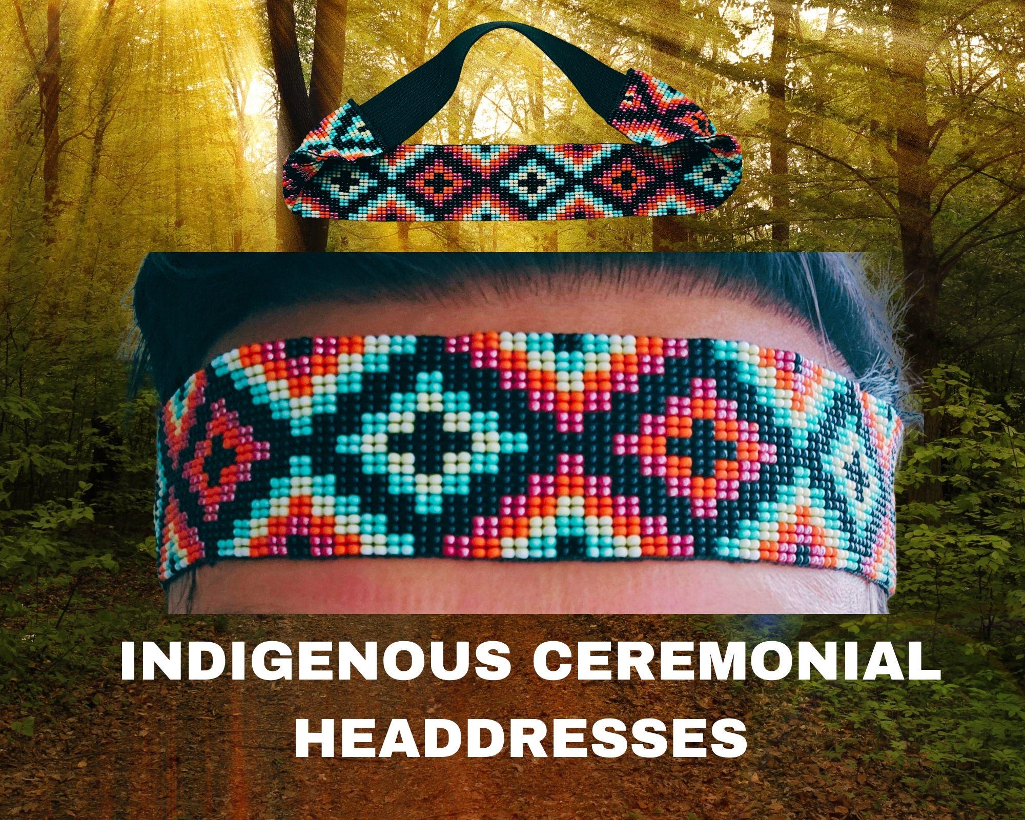 HEADDRESSES NATIVE AMERICAN, Shaman Edition, Colombian Amazon Jungle headband, Ayahuasca Visions,