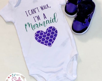 mermaid baby grow