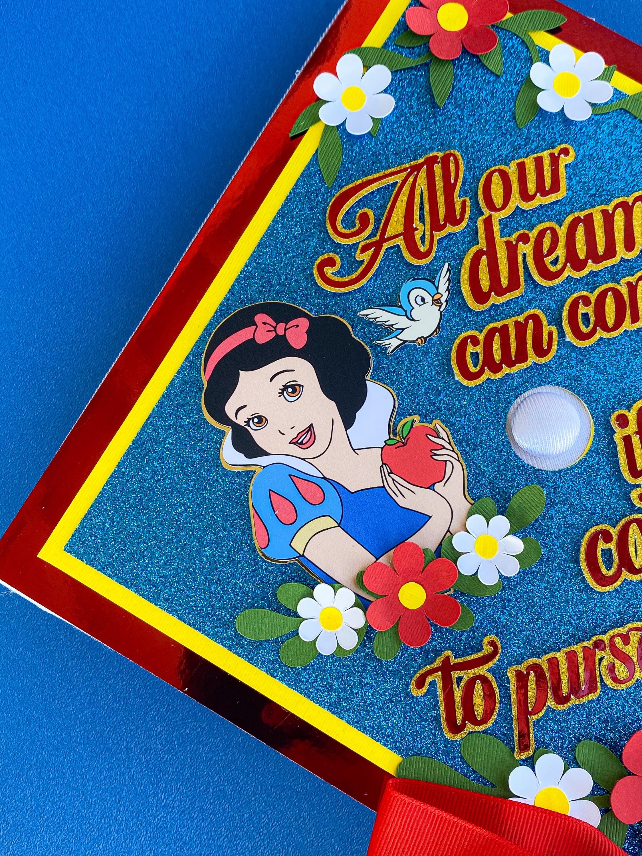 Snow White Graduation Cap Topper | College Graduation | Graduation Gift ...