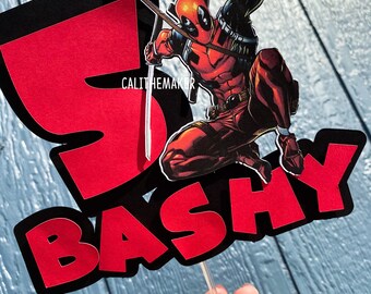 Deadpool Cake Topper Etsy Deadpool Cake Topper Etsy