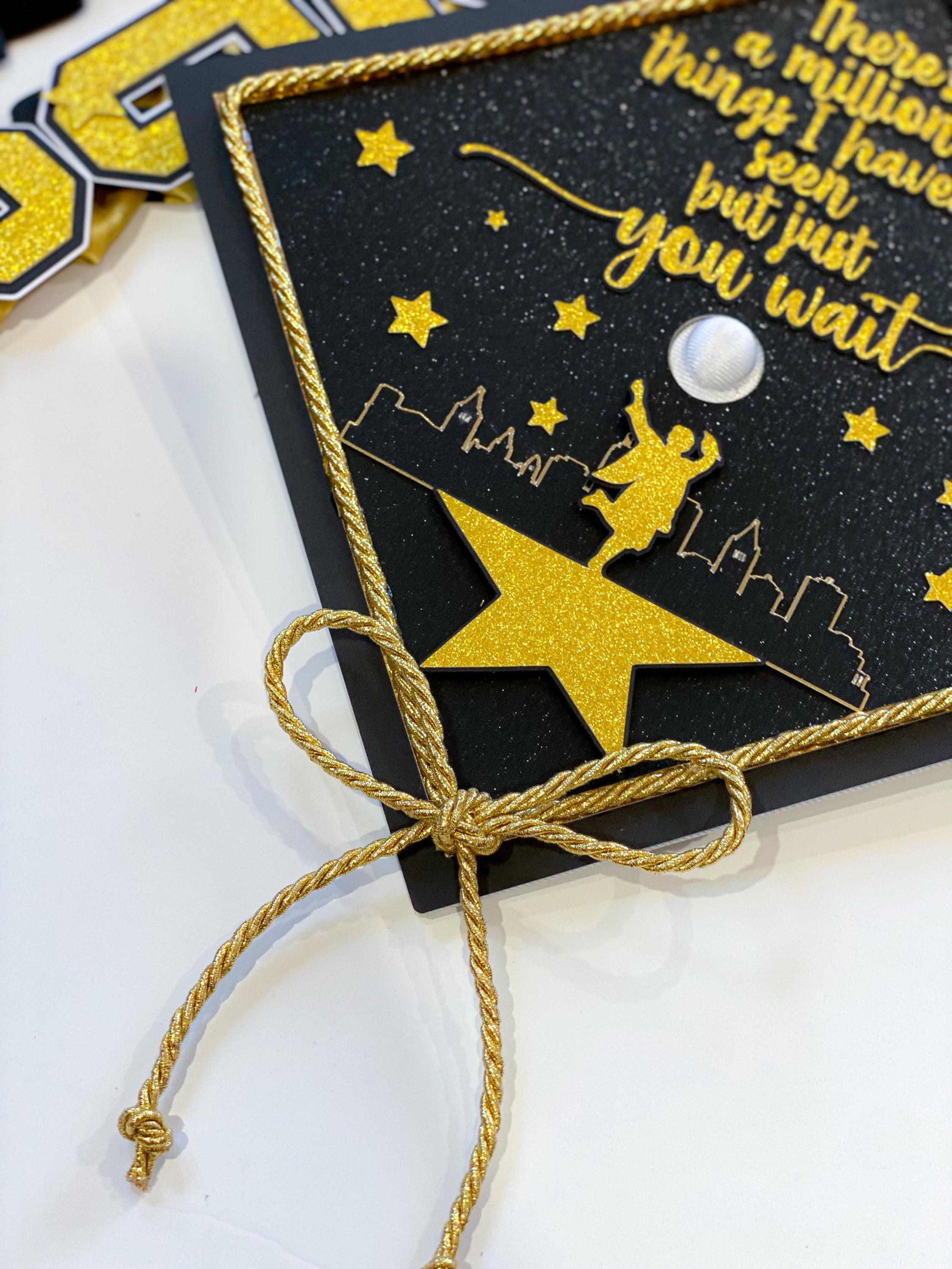 Bundle Hamilton Inspired Graduation Cap Topper & Lei |kindergarten ...