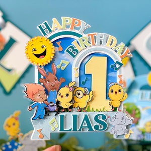Canticos Cake Topper | Pastel Canticos Theme Party | Canticos Birthday | Pollitos Birthday Theme |