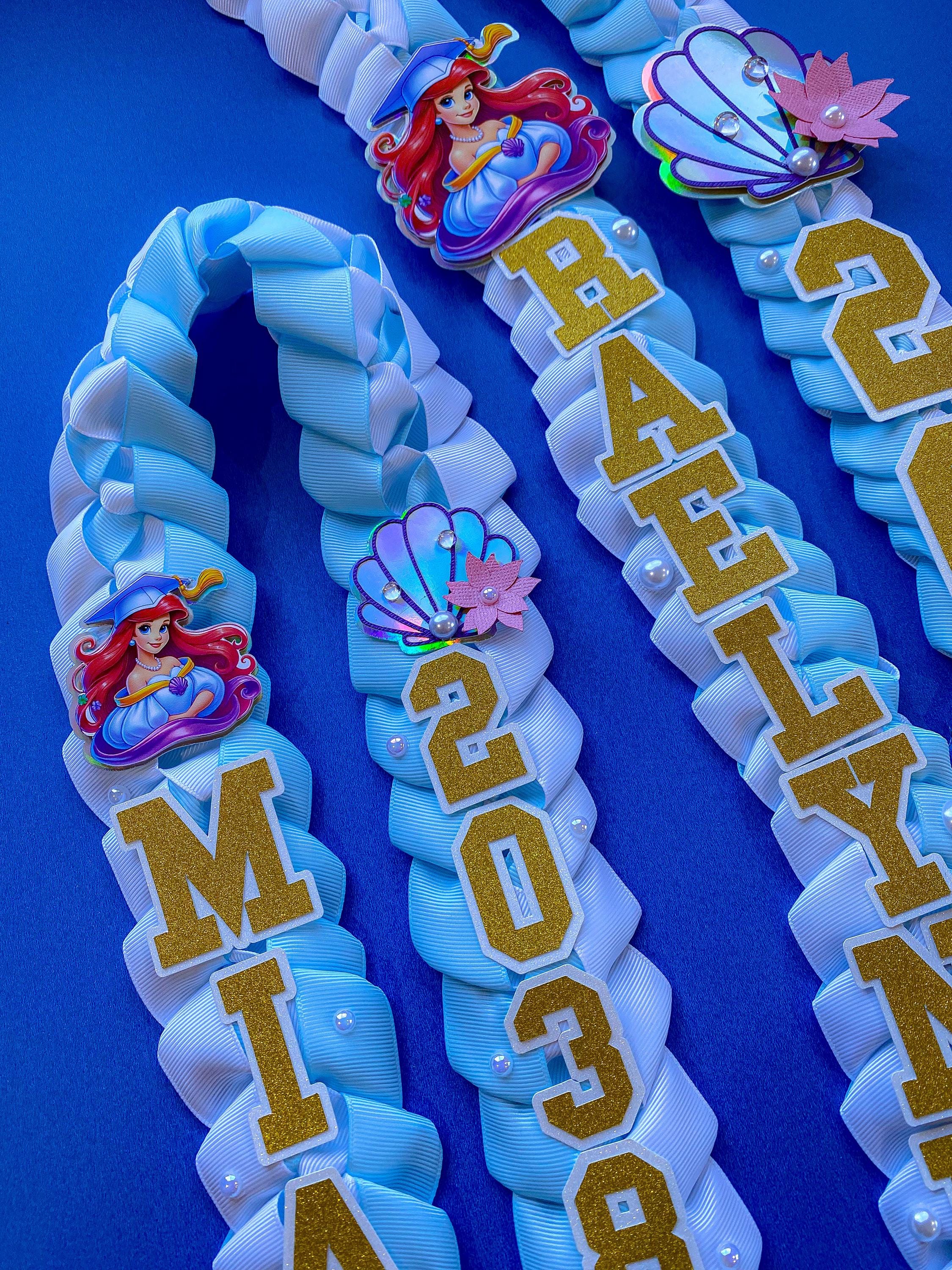 Ariel Little Mermaid Graduation Lei | Kindergarten Graduation Lei ...