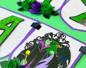 Maleficent Banner | Halloween Party Ideas| Disney Villians Party | Maleficent Theme | Birthday Banner | Disney Maleficent Party