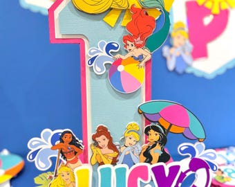 Large Princess Pool Party Theme | Beach  Party Decorations | Summer Party | Pool Party Centerpieces