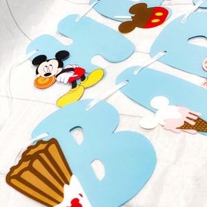 Mickey Treats Birthday Banner | Birthday Banner | Disney Snack Banner | Disney Birthday Banner | Disney Theme Party | Mickey Minnie Theme
