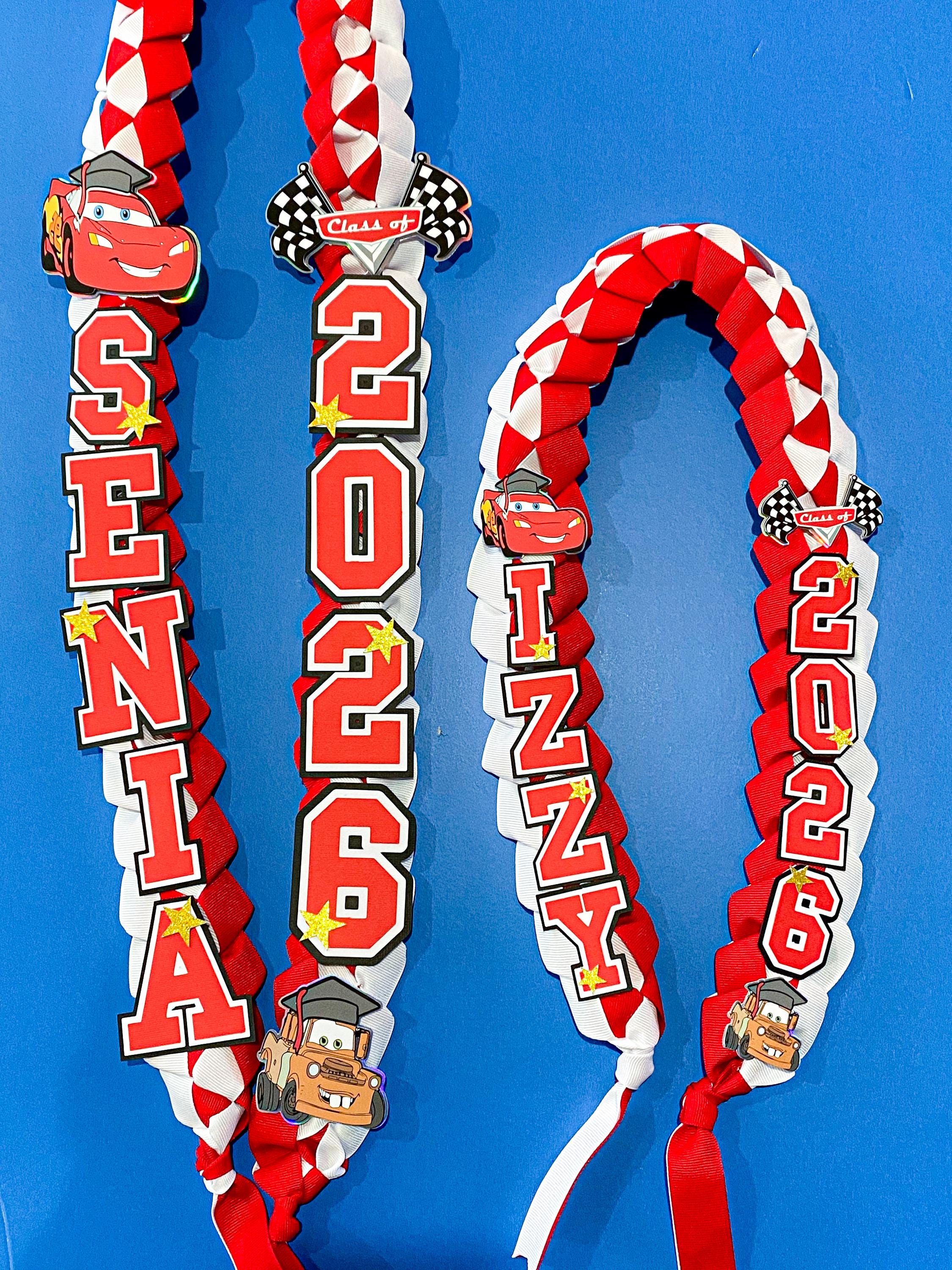 Cars Graduation Lay Bundle Cars Graduation Cap Topper and Lei | Kindergarten Graduation ...