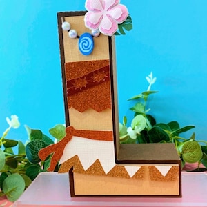 Moana 3D Letters | Princess Moana Party Theme | Princess Birthday | Girl Party Decorations