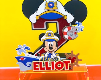 Mickey Cruise Party Theme 3D Letters | Mickey Summer Party Theme | Mickey Sailor Birthday | Nursery Room Decorations | Baby Shower