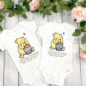 Winnie the Pooh Onesie Personalized Baby Onesie Announcement ...