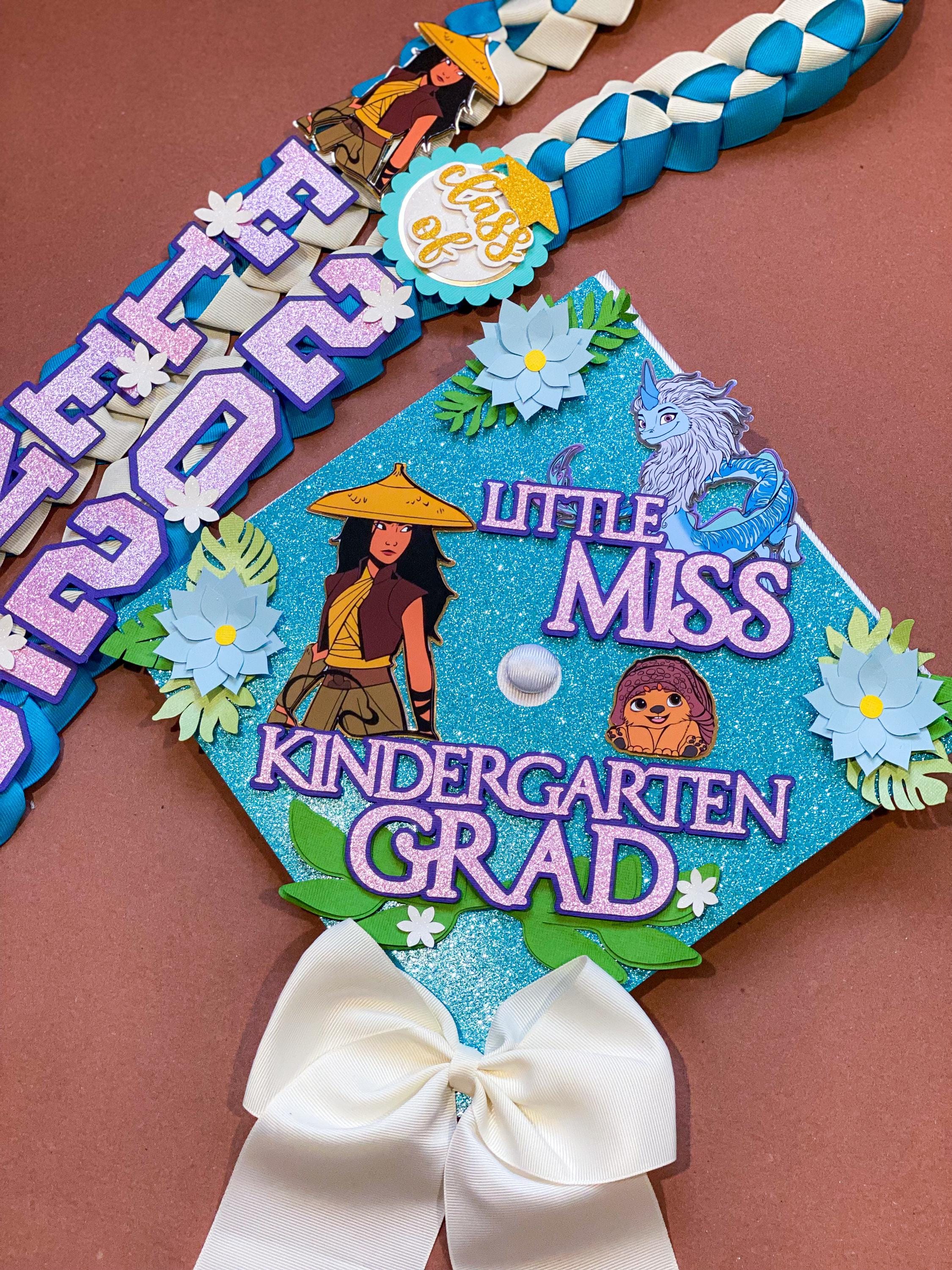 Princess Raya Custom Bundle Princess Raya Graduation Cap Topper & Lei | Kindergarten ...