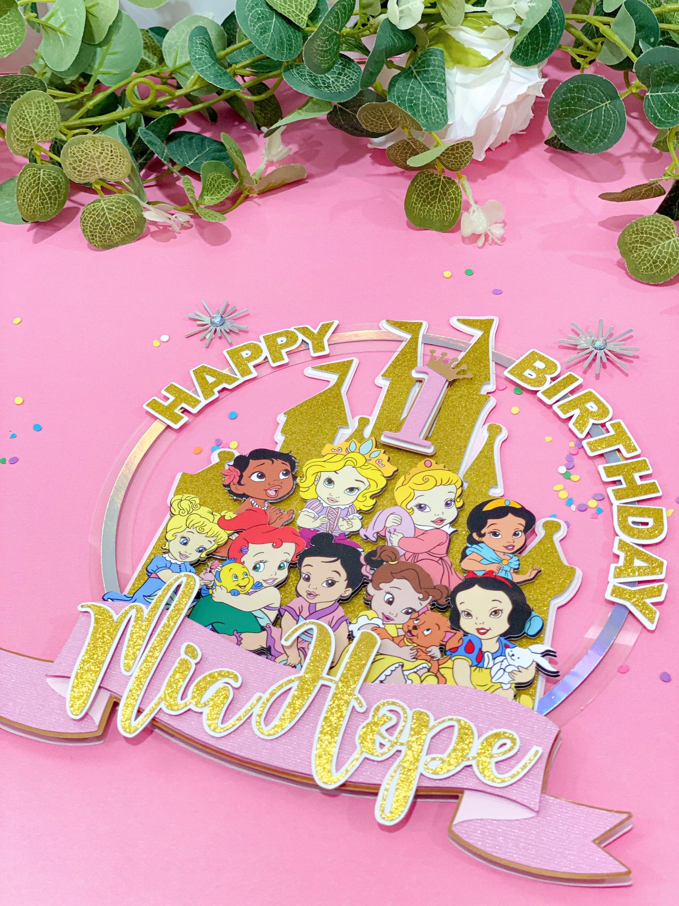 3pcs Princess Cake Toppers Princess Castle Cake Toppers Princess Cake