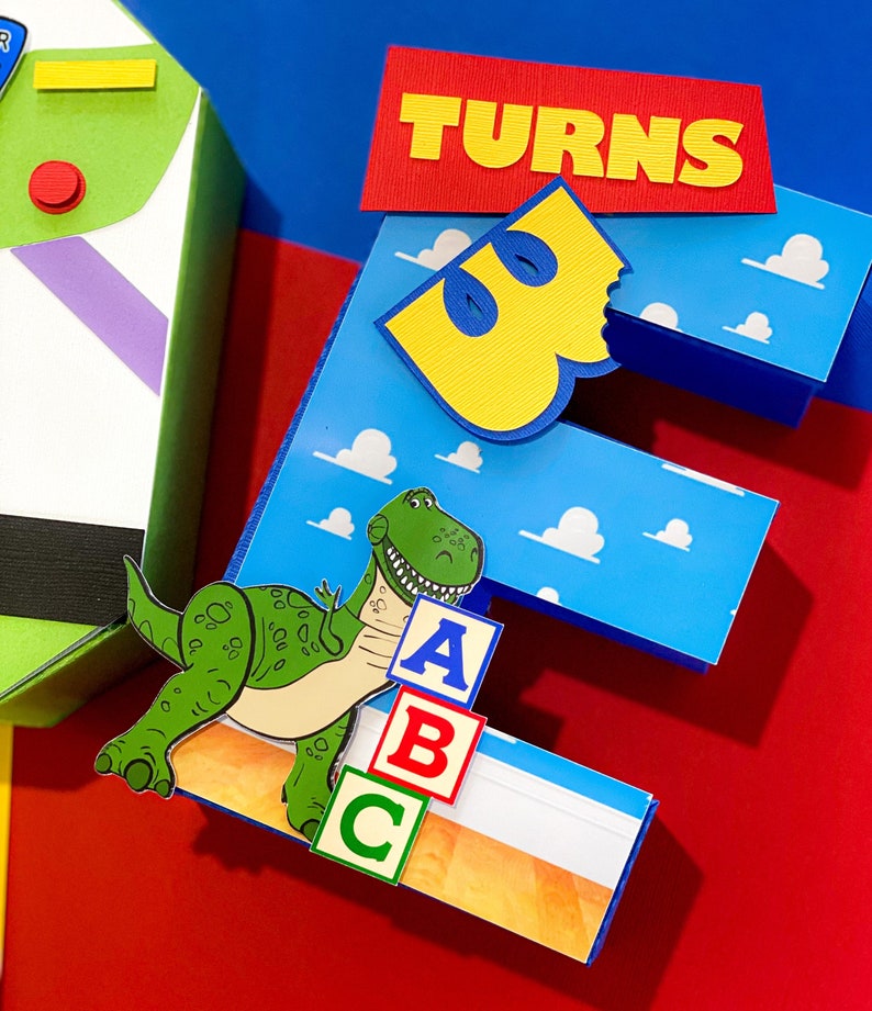 Toy Story Theme 3D Letters Toy Story Party Theme Woody Etsy