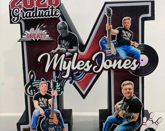 Personalized Graduation Letter With Photos | Senior Night Decor | Class of 2027 Graduation Gift | Music Art Graduation Keepsake