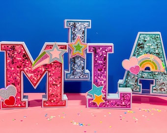 Rainbow Sequins Party Theme  | Rainbow Glitter Party Decorations | Sweet Sassy and Six Keepsakes | Rainbow Sequins Centerpiece Set |