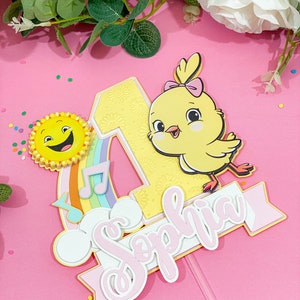 Canticos Cake Topper | Pastel Canticos Theme Birthday  Party Supplies | Canticos Feliz Cumpleaños  Tematica | Pollitos Centro De Mesa  |
