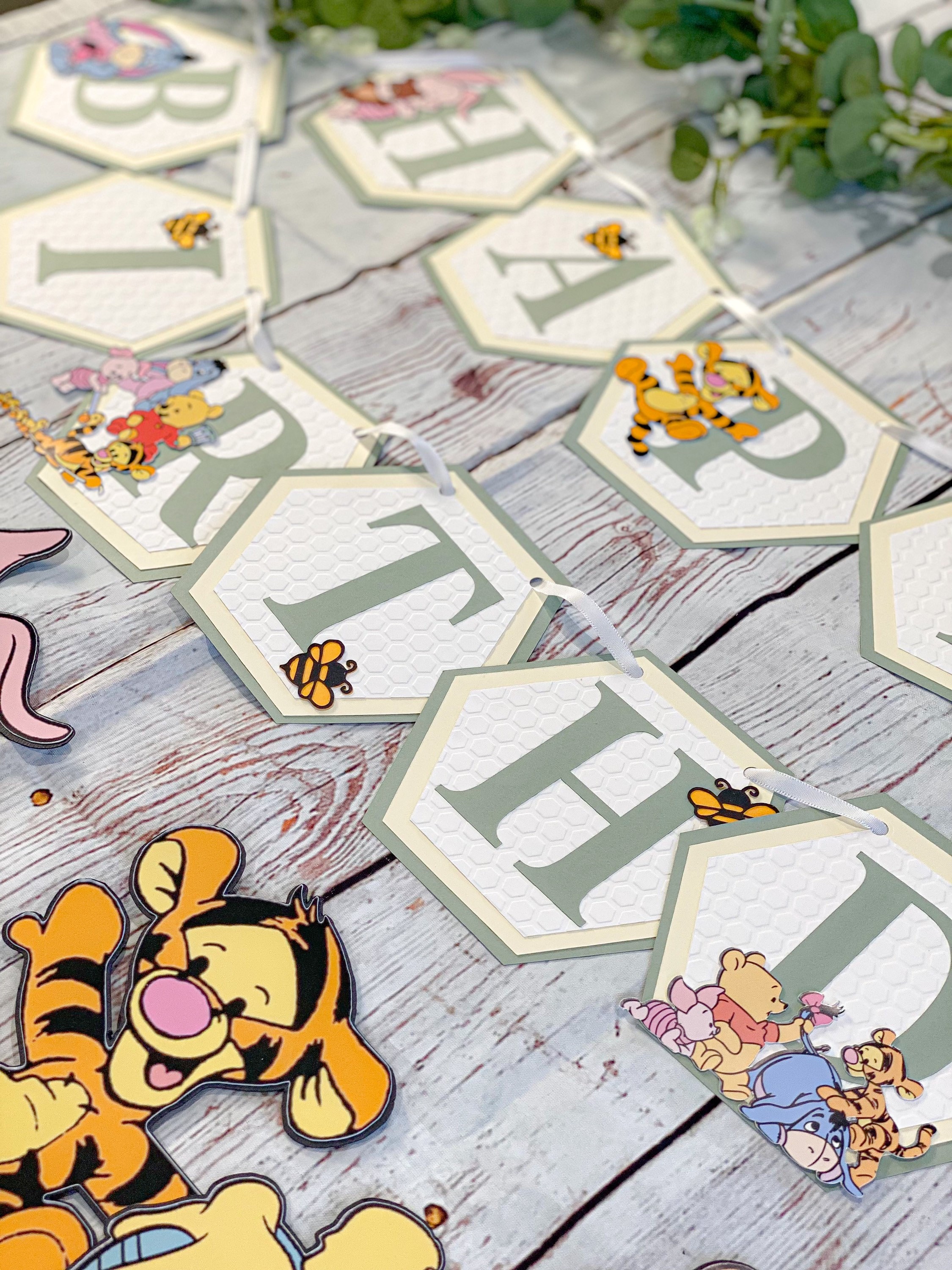 Bandierina/striscione Personalizzato Winnie The Pooh Da 3 M - Foto 7