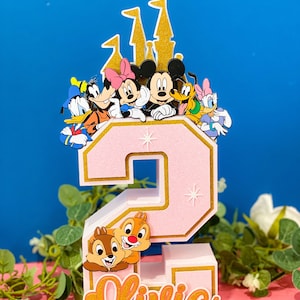Large Mickey and Friends 3D Letters or Numbers with Name | Disney Party Theme  | Girl Party Decorations | Disney Centerpieces