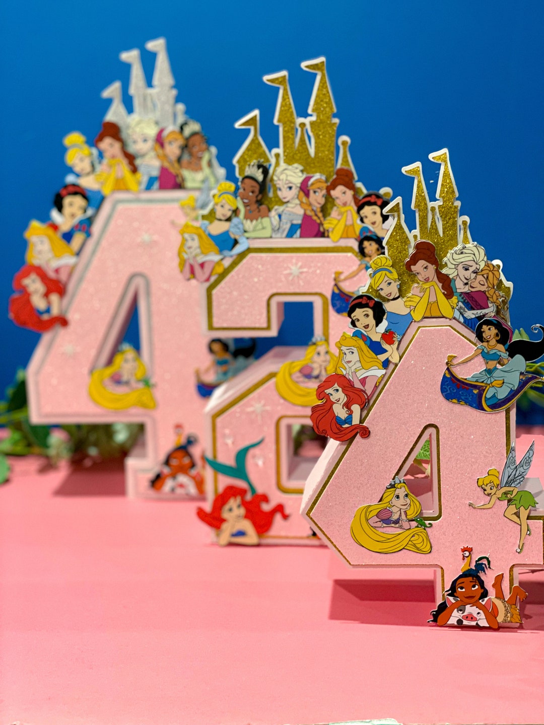 Large Princess 3D Letters or Numbers| Princess Party Theme | Birthday ...