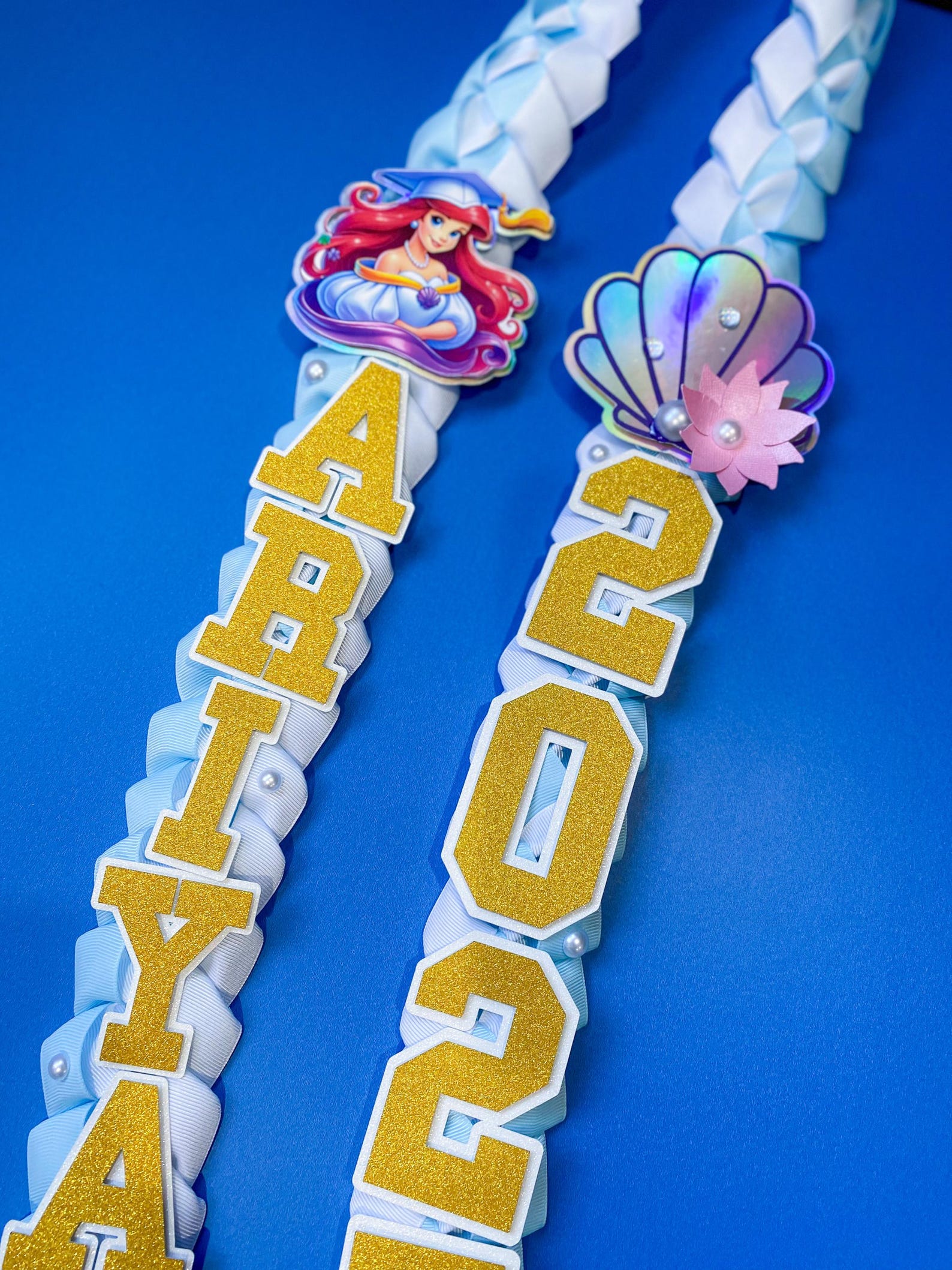 Ariel Little Mermaid Graduation Lei | Kindergarten Graduation Lei ...