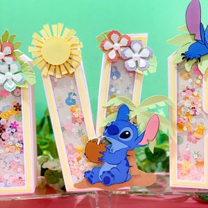 Stitch Theme 3D Letters | Lilo and Stitch Party Theme | Lilo and Stitch Birthday | Nursery Room Decorations | Baby Shower