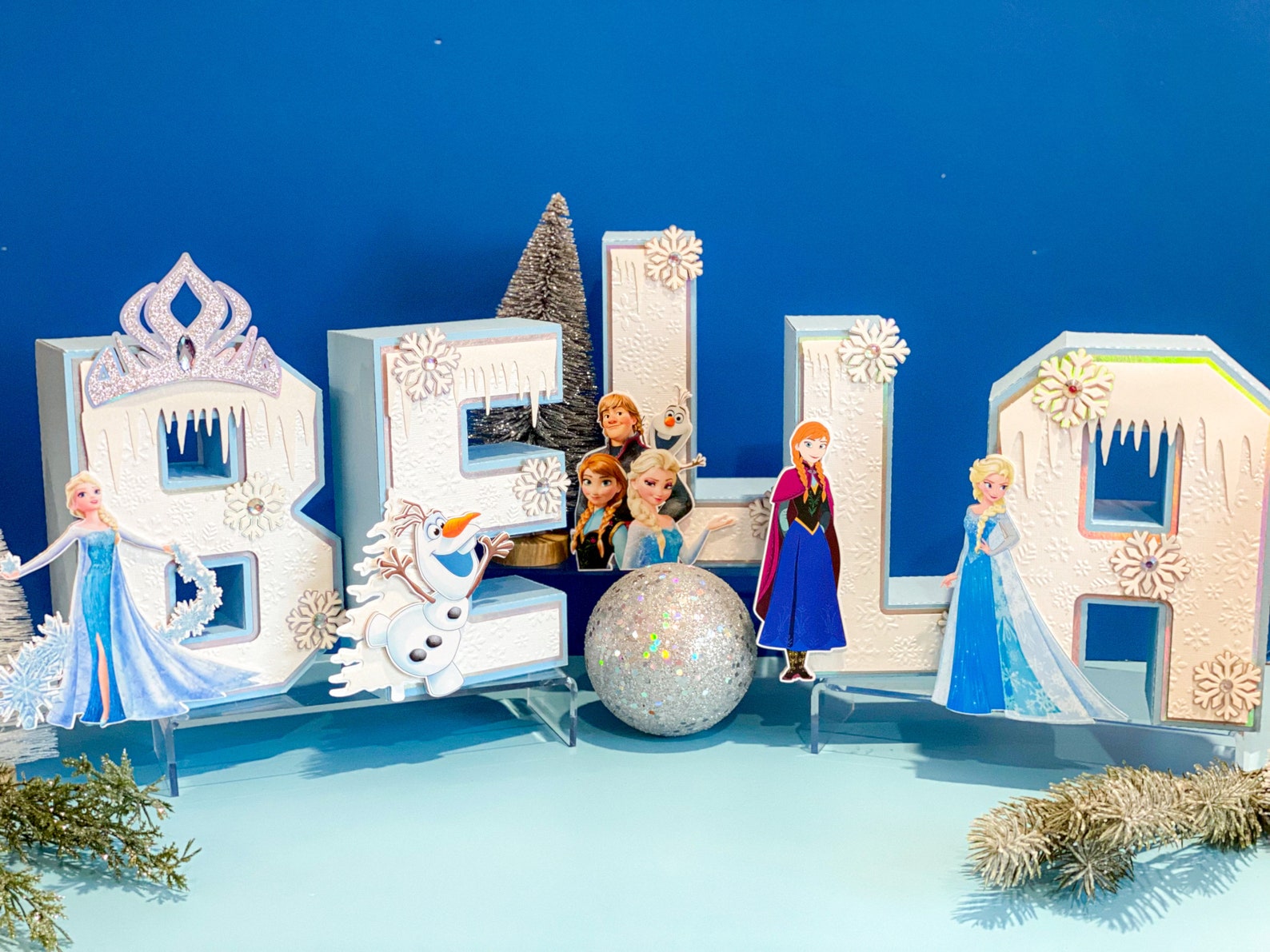 Frozen Theme 3D Letters | Frozen Elsa Party Theme | Frozen Birthday ...