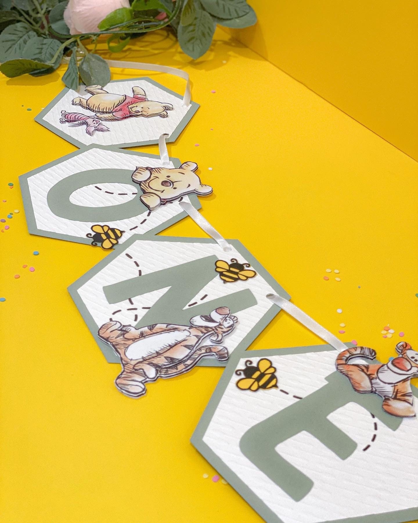 Winnie the Pooh Baby Shower | Winnie the Pooh Theme Party Garland | Winnie the Pooh Birthday Banner | Nursery Keepsake | Pooh and Friends |