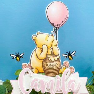 Winnie the Pooh Cake Topper | Baby Shower Cake Topper | Winnie the Pooh Theme Party | Disney Baby Shower Theme | Classic Winnie the Pooh |