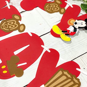 Mickey Treats Birthday Banner | Birthday Banner | Disney Snack Banner | Disney Birthday Banner | Disney Theme Party | Mickey Minnie Theme