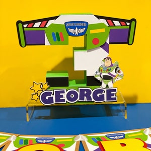 Buzz Toy Story 3D Letters or Numbers | Toy Story Party Theme |  Buzz Birthday | Nursery Room Decorations | Baby Shower Decor | Centerpieces