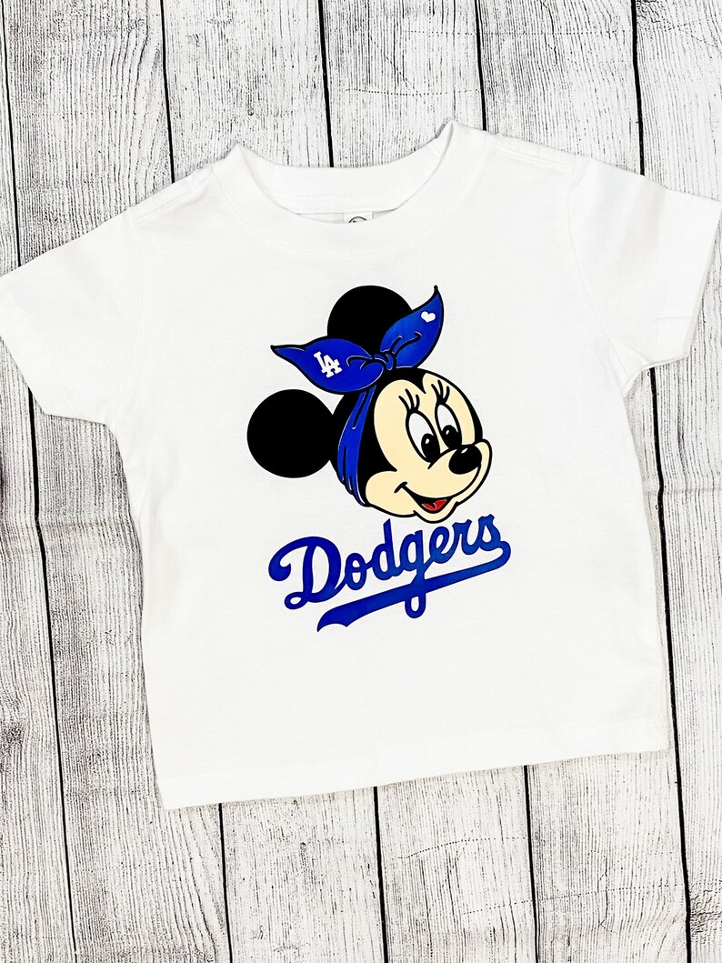 Personalized Disney Toddler Tshirt Los Angeles Dodger Etsy
