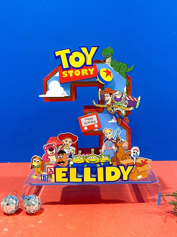 Toy Story 3D Letters or Numbers With Name Toy Story Party Theme