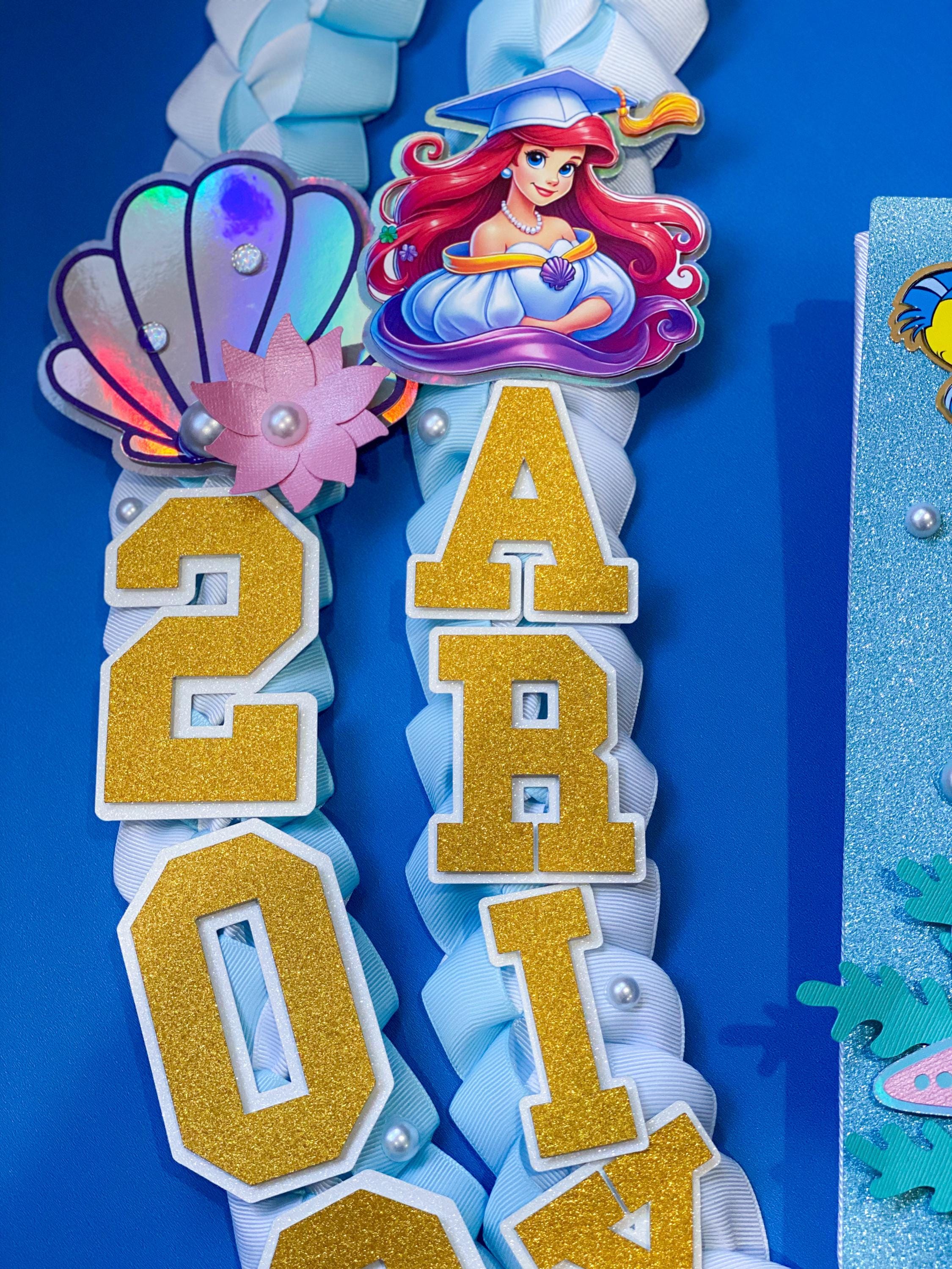 Ariel Little Mermaid Graduation Lei | Kindergarten Graduation Lei ...