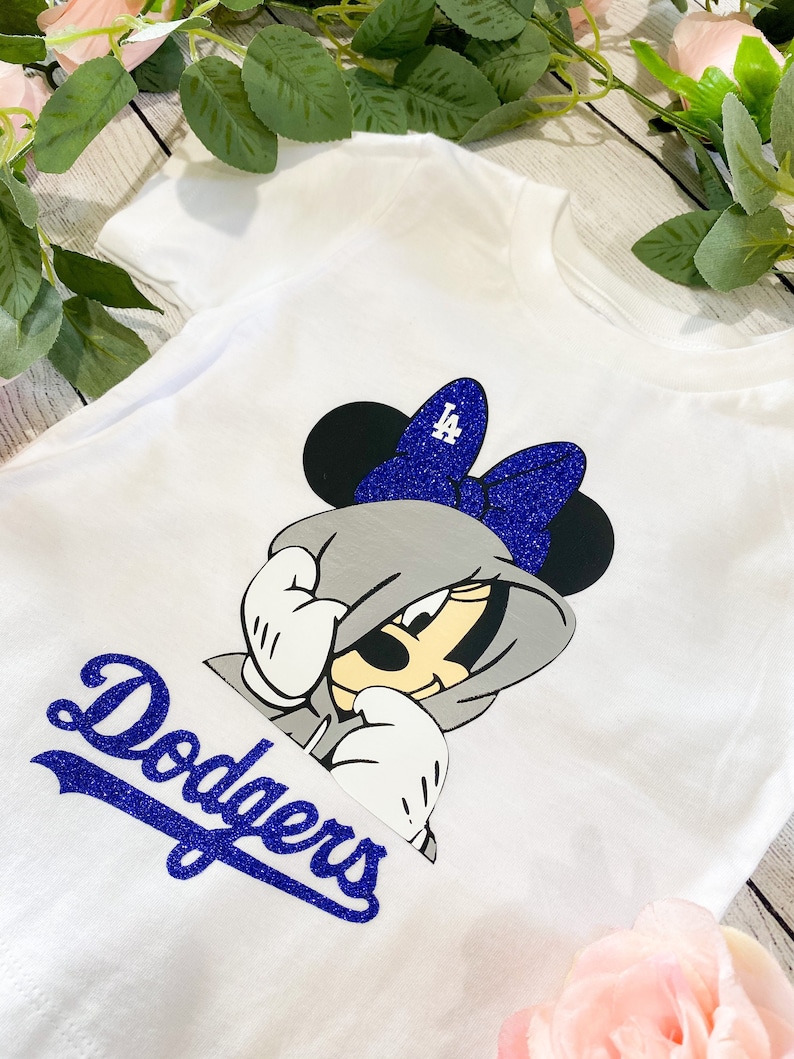 Personalized Disney Toddler Tshirt Los Angeles Dodger Etsy