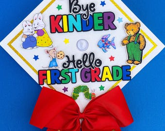 Storybook Children’s  Graduation Cap Topper and Lei | Kindergarten Graduation | Graduation Gift | Grad Cap and Lei Set | Class of 2026 |