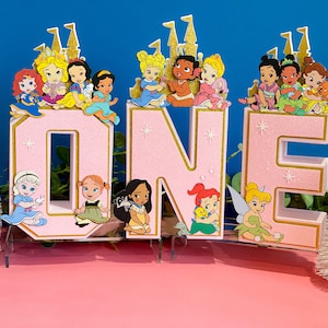 Baby Princess 3D Letters | Baby Princesses Party Theme | Princess Birthday | Girl Party Decorations