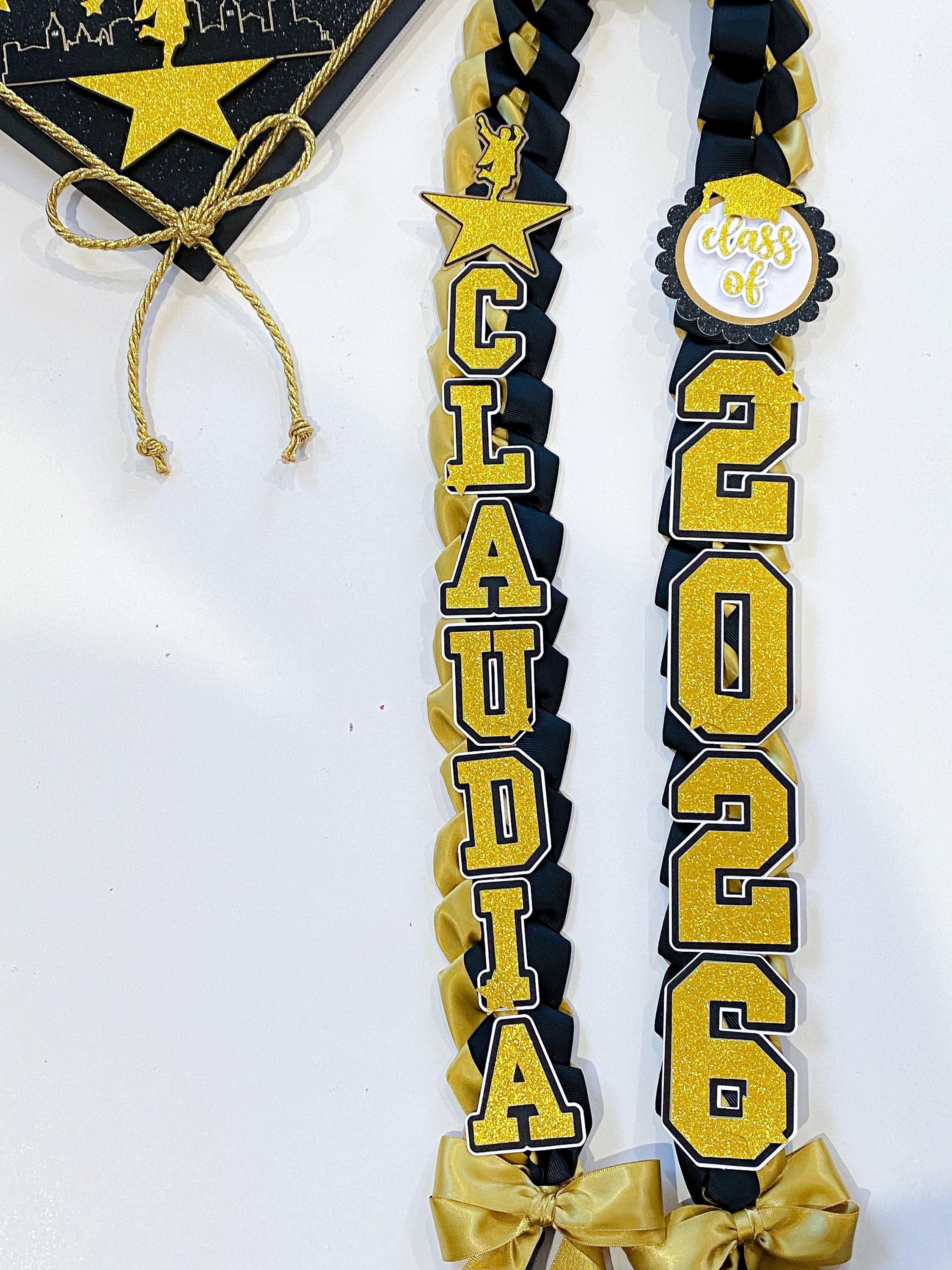 Bundle Hamilton Inspired Graduation Cap Topper & Lei |kindergarten ...